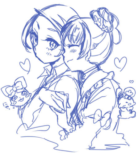 kenzaki makoto, yotsuba alice, davi, and rance (precure and 1 more) drawn by namurokku