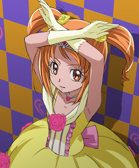 shirabe ako (precure and 1 more) drawn by haruyama_kazunori