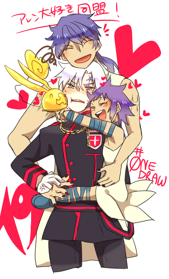 allen walker, timcanpy, road kamelot, and tyki mikk (d.gray-man) drawn by mizuto_(o96ap)