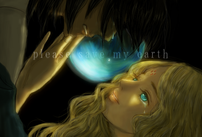 mokuren and shion (boku no chikyuu o mamotte) drawn by nanalalala