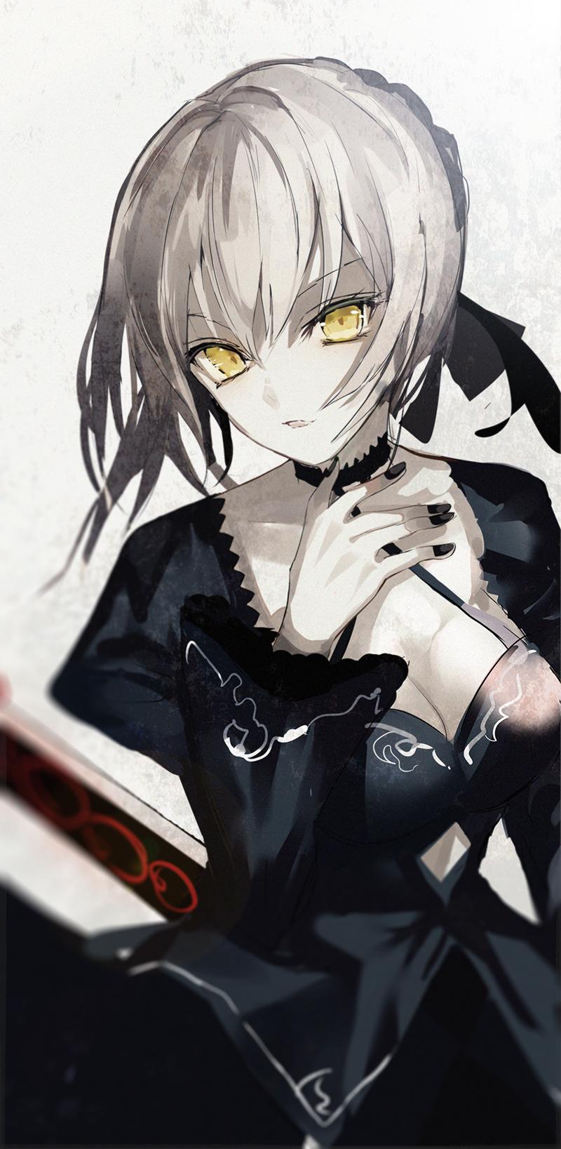 artoria pendragon and saber alter (fate and 1 more) drawn by green_night