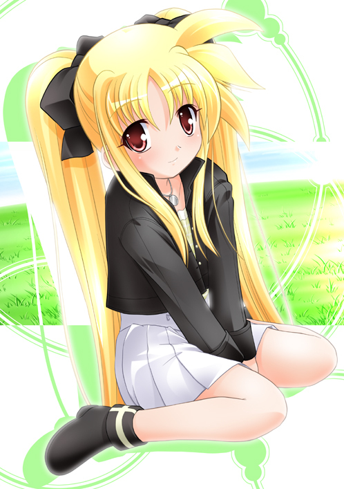 fate testarossa (lyrical nanoha and 2 more) drawn by sumeragi_kou
