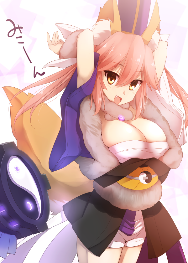 tamamo and tamamo no mae (fate and 2 more) drawn by kurikara