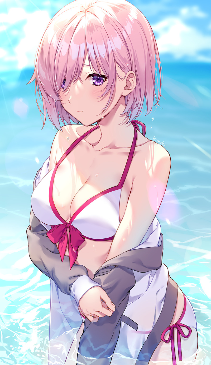 mash kyrielight (fate and 1 more) drawn by kuroki_(ma-na-tu)