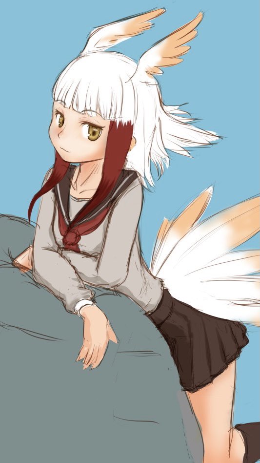 japanese crested ibis (kemono friends) drawn by aotsuki_tsutome