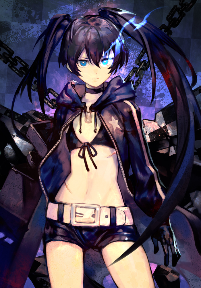 black rock shooter (black rock shooter) drawn by hungry_clicker