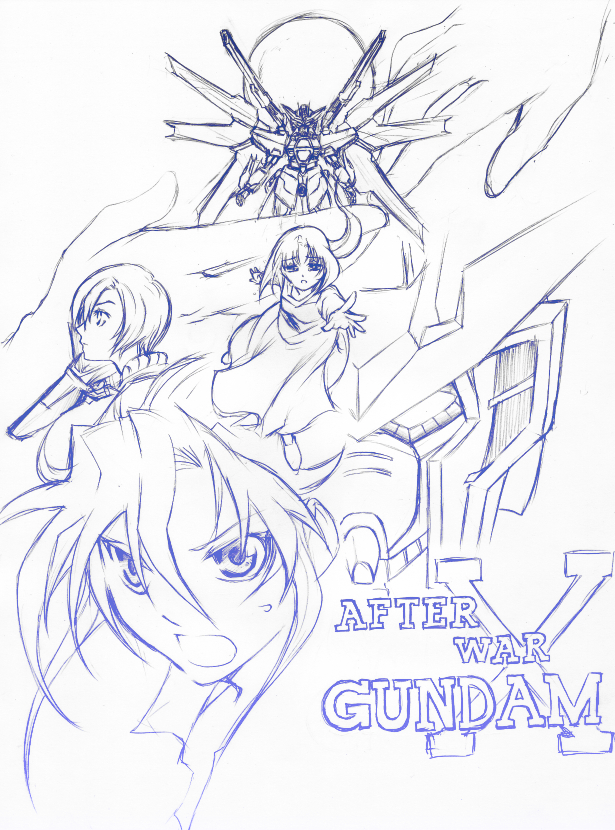 tiffa adill, garrod ran, and paula cis (gundam and 1 more) drawn by aoba_(dxdex)
