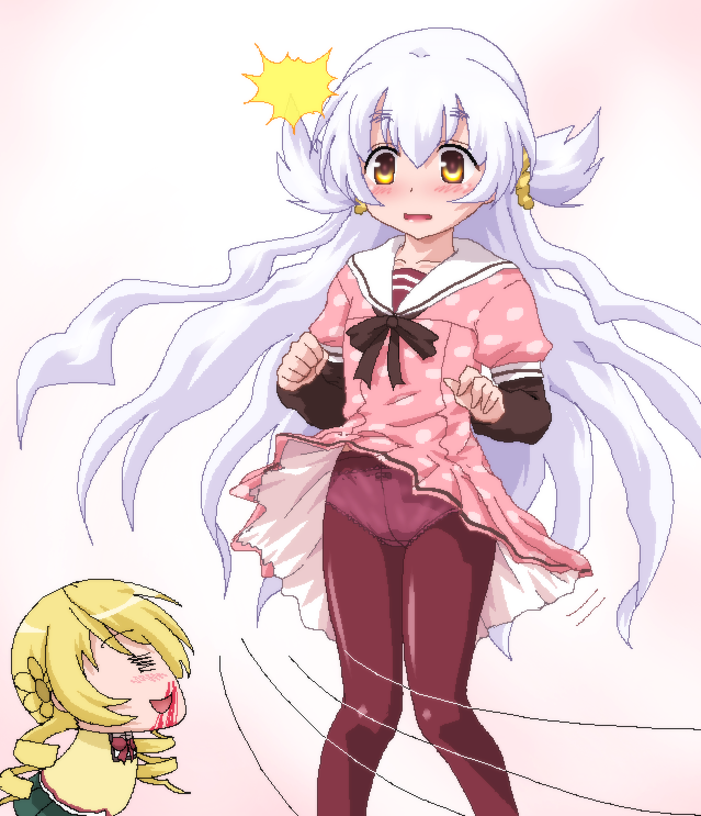tomoe mami and momoe nagisa (mahou shoujo madoka magica and 1 more) drawn by hayashiya_zankurou