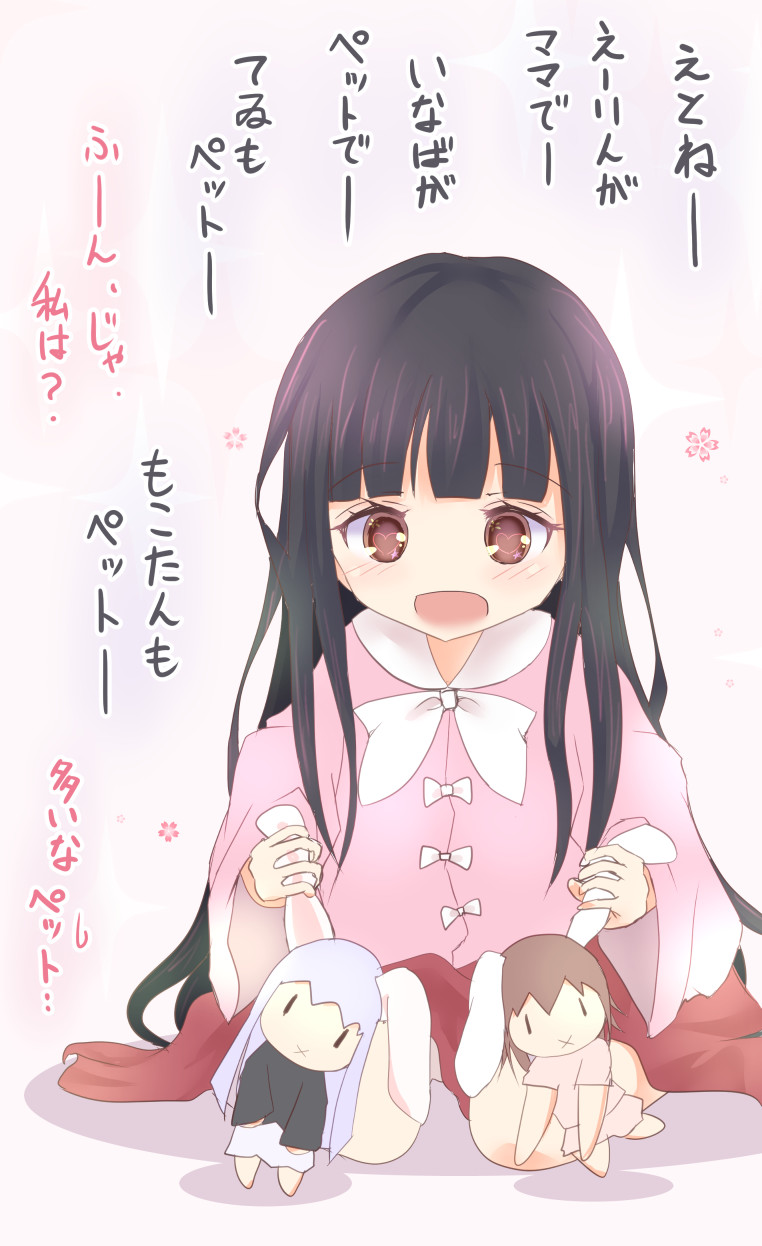 reisen udongein inaba, houraisan kaguya, and inaba tewi (touhou) drawn by mickeysmith