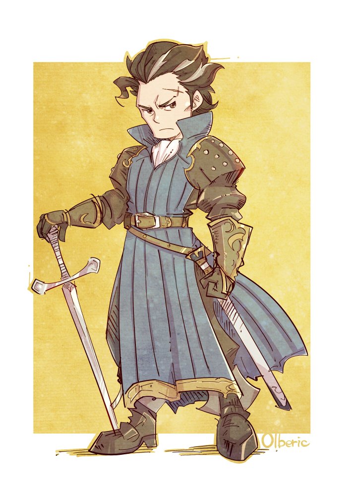 olberic eisenberg (octopath traveler and 1 more) drawn by shouta_(shbz)