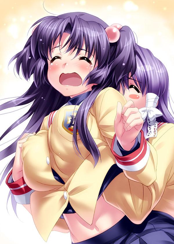fujibayashi kyou and ichinose kotomi (clannad) drawn by zen_(kamuro)