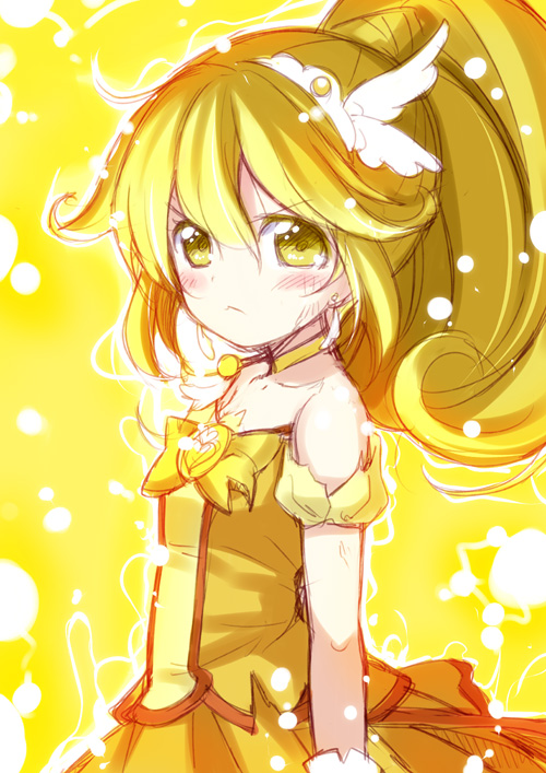 kise yayoi and cure peace (precure and 1 more) drawn by minamura_haruki