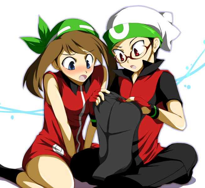 may and brendan (pokemon and 1 more) drawn by cimeri
