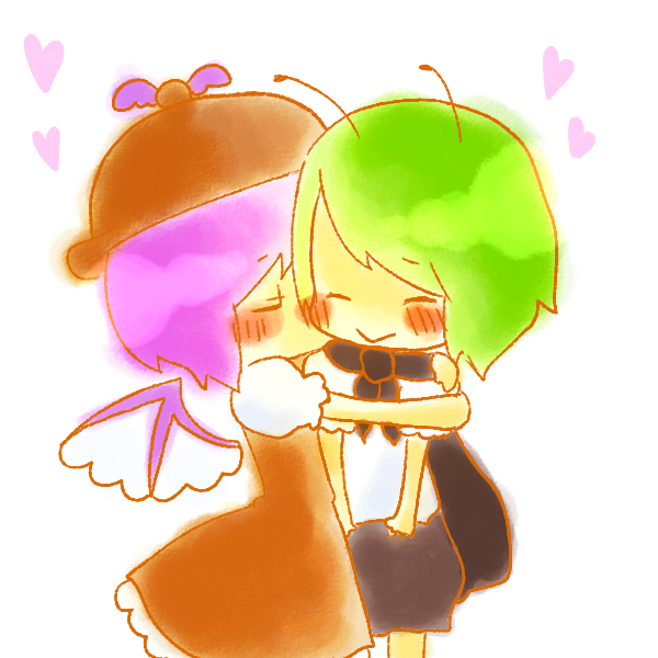 mystia lorelei and wriggle nightbug (touhou) drawn by moko_(iiioookkkaaa)