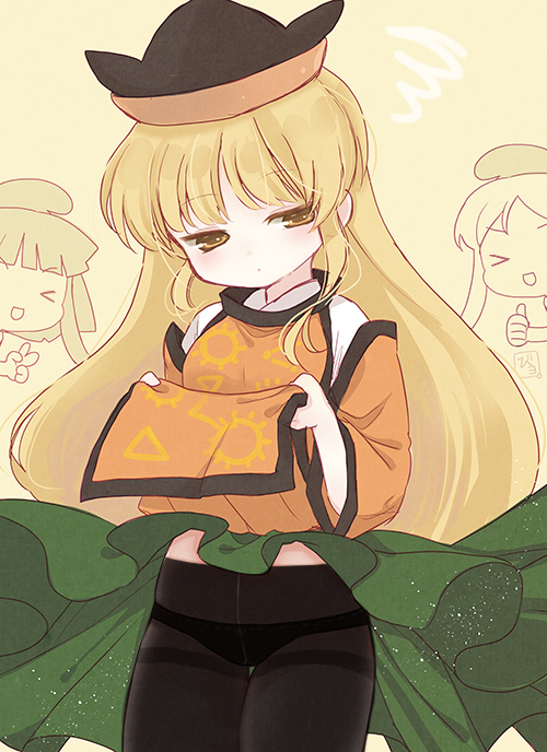 matara okina, nishida satono, and teireida mai (touhou) drawn by biyon