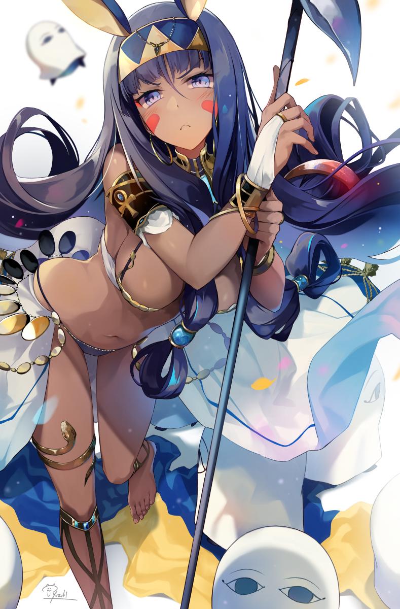 nitocris and medjed (fate and 1 more) drawn by hirai_yuzuki