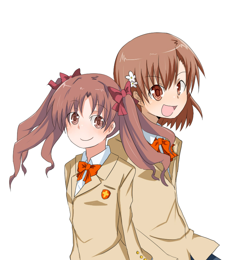 misaka mikoto and shirai kuroko (toaru majutsu no index and 1 more) drawn by rubii