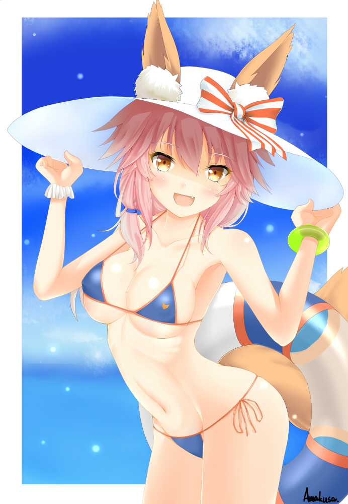 tamamo and tamamo no mae (fate and 1 more) drawn by amakusa_shio