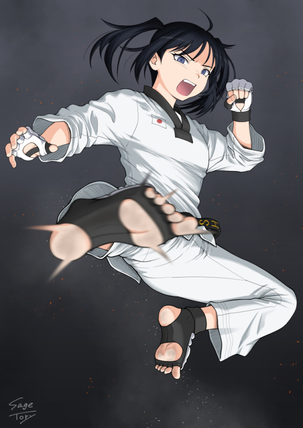 tatemoto shiori (original) drawn by sage_tory