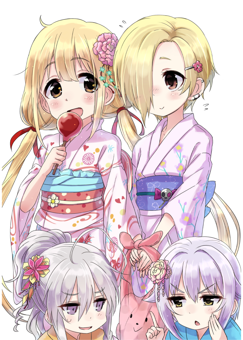 shirasaka koume, futaba anzu, koshimizu sachiko, and hoshi syoko (idolmaster and 1 more) drawn by kingin