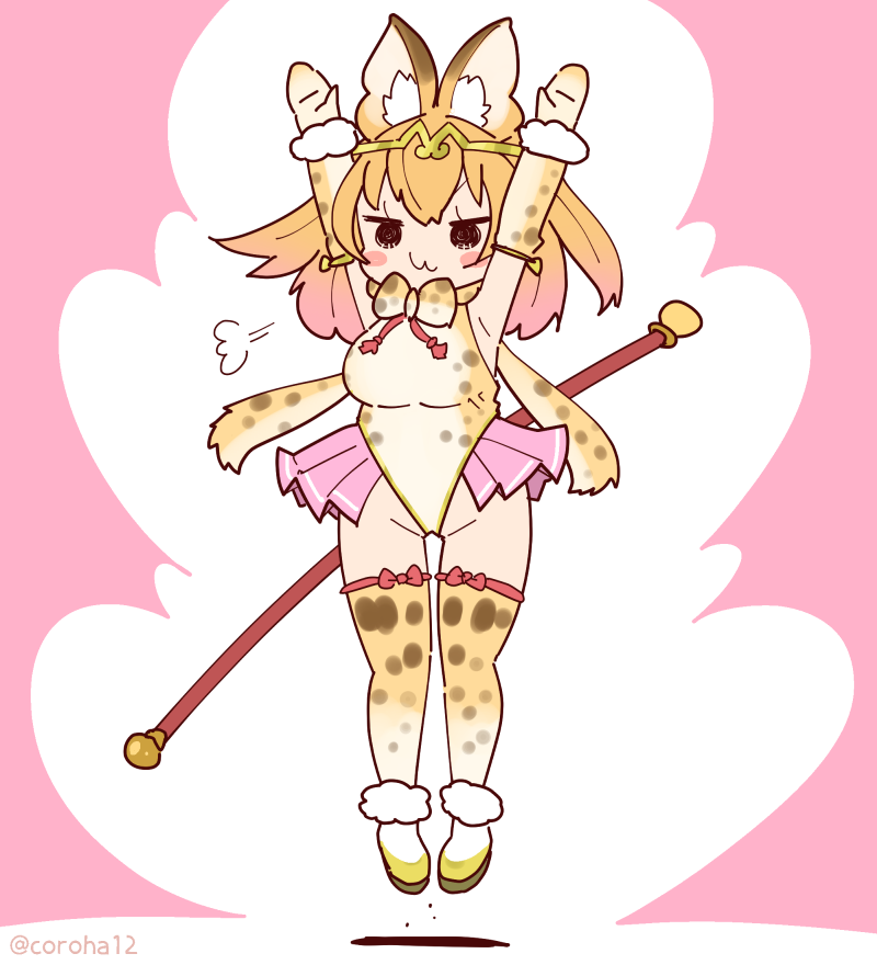 serval (kemono friends and 1 more) drawn by coroha