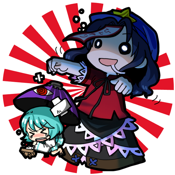 tatara kogasa and miyako yoshika (touhou) drawn by socha