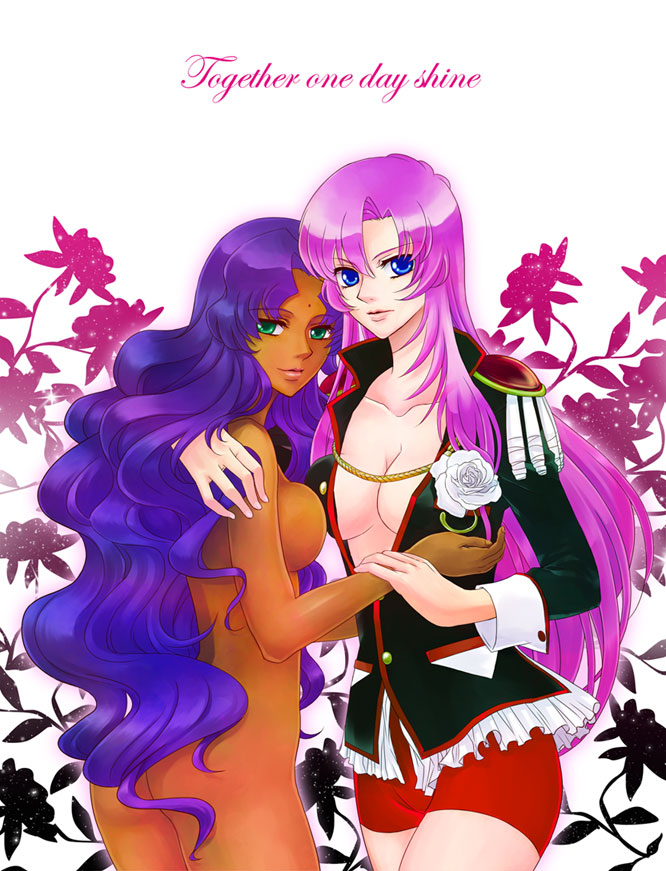 tenjou utena and himemiya anthy (shoujo kakumei utena) drawn by dirumaru_tomo