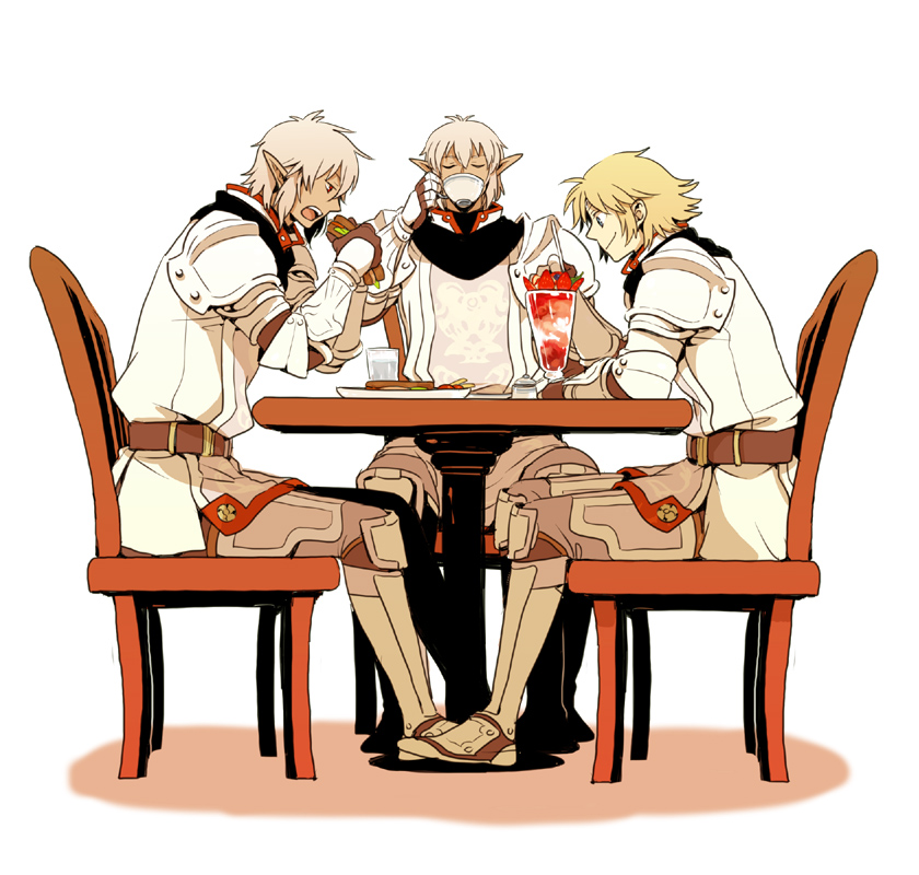paladin, buront, naitou, and final tatsuya (touhou and 3 more) drawn by emu_(losspass)