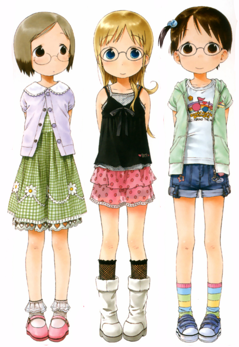 itou chika, ana coppola, and sakuragi matsuri (ichigo mashimaro) drawn by barasui