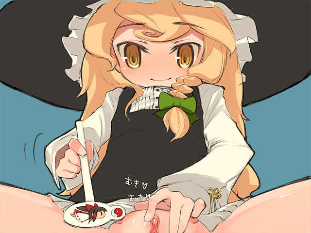 hakurei reimu and kirisame marisa (touhou) drawn by mota