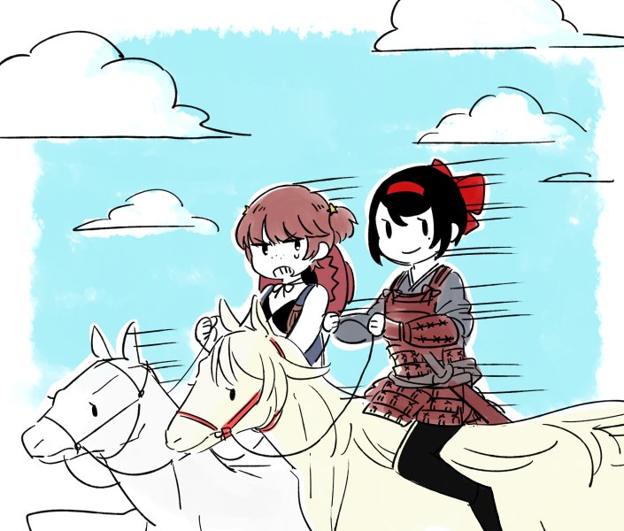 alisa, tsuruki shizuka, and matsukaze rin (girls und panzer and 1 more) drawn by no7f_gf