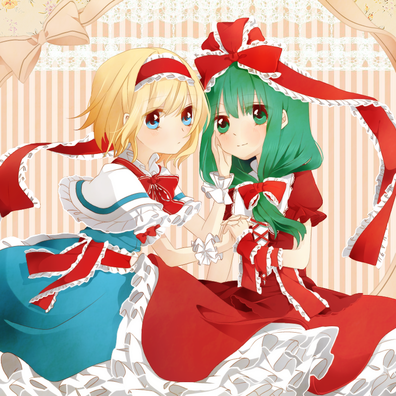alice margatroid and kagiyama hina (touhou) drawn by tsuno_no_hito