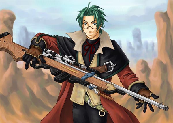 clive winslett (wild arms and 1 more) drawn by oku_(hybrid_zero)