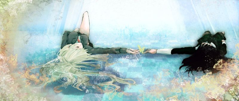 ushiromiya jessica and kanon (umineko no naku koro ni) drawn by toukoku_sasaiko