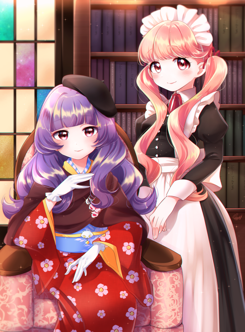 ootori chacha and orikasa ayumu (tokyo 7th sisters) drawn by jamu