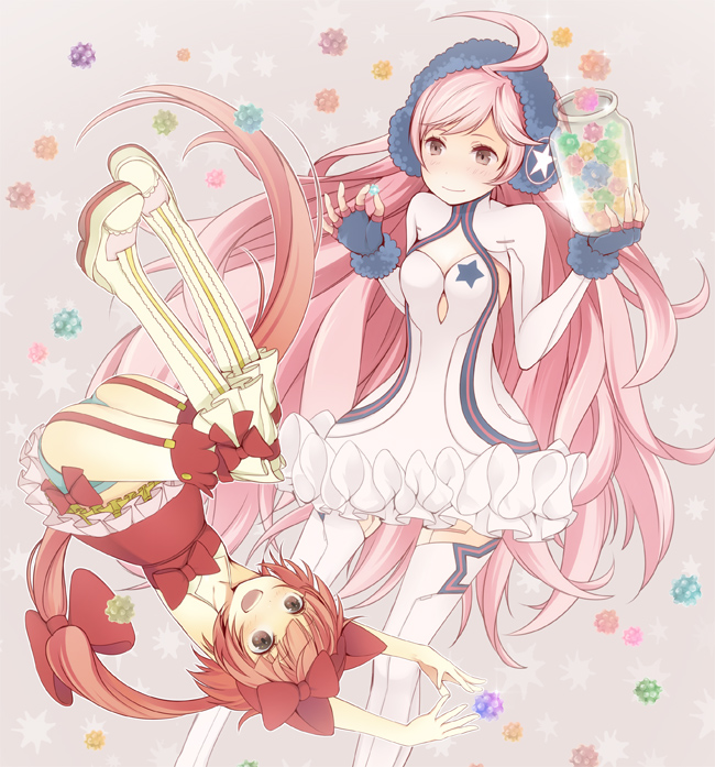 sf-a2 miki and nekomura iroha (vocaloid and 3 more) drawn by wogura