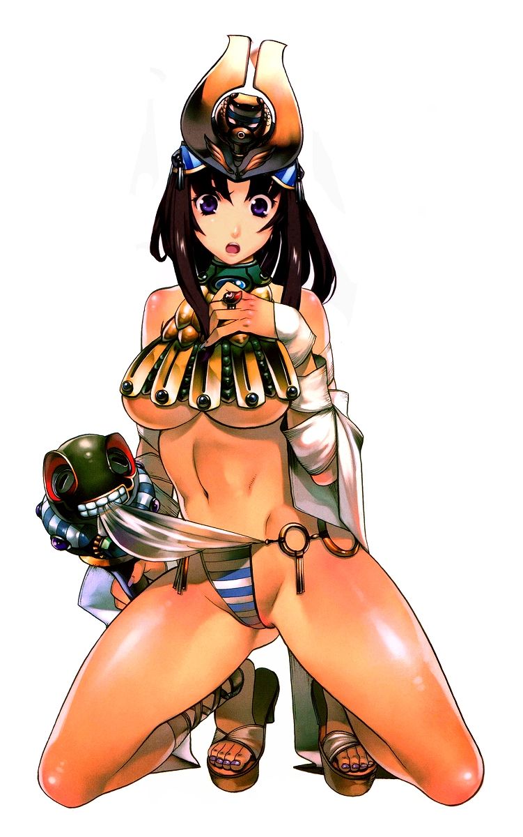 menace, tomoe, ancient princess menace, musha miko tomoe, and setra (queen's blade) drawn by eiwa
