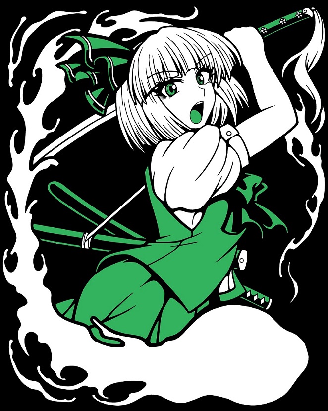 konpaku youmu (touhou) drawn by macaroni_and_cheese_(artist)