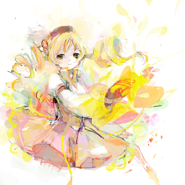 tomoe mami (mahou shoujo madoka magica) drawn by ohiam