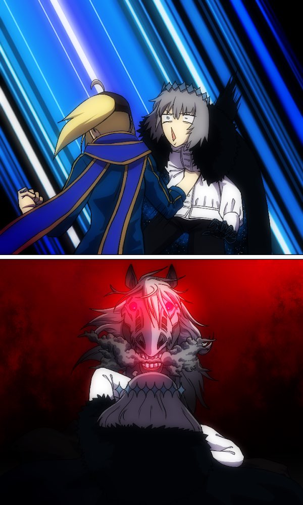 artoria pendragon, oberon, mysterious heroine x, and llamrei (fate and 1 more) drawn by lazyartlazy12