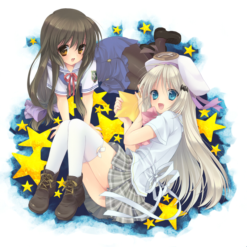 noumi kudryavka and ibuki fuuko (little busters! and 2 more) drawn by sacraneco