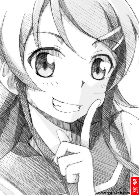 kousaka kirino (ore no imouto ga konna ni kawaii wake ga nai) drawn by gofu