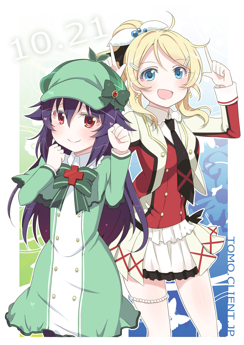 ayase eli and hercule barton (love live! and 2 more) drawn by kitahara_tomoe_(kitahara_koubou)