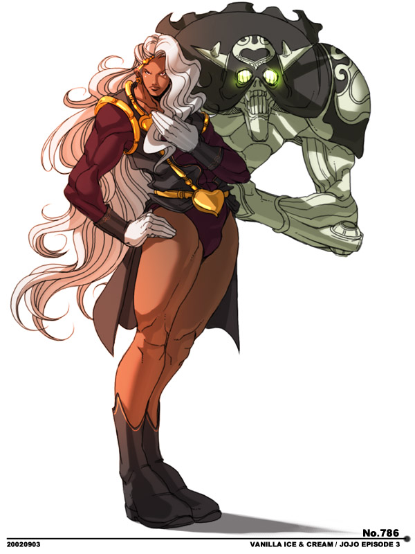vanilla ice and cream (jojo no kimyou na bouken and 1 more) drawn by falcoon