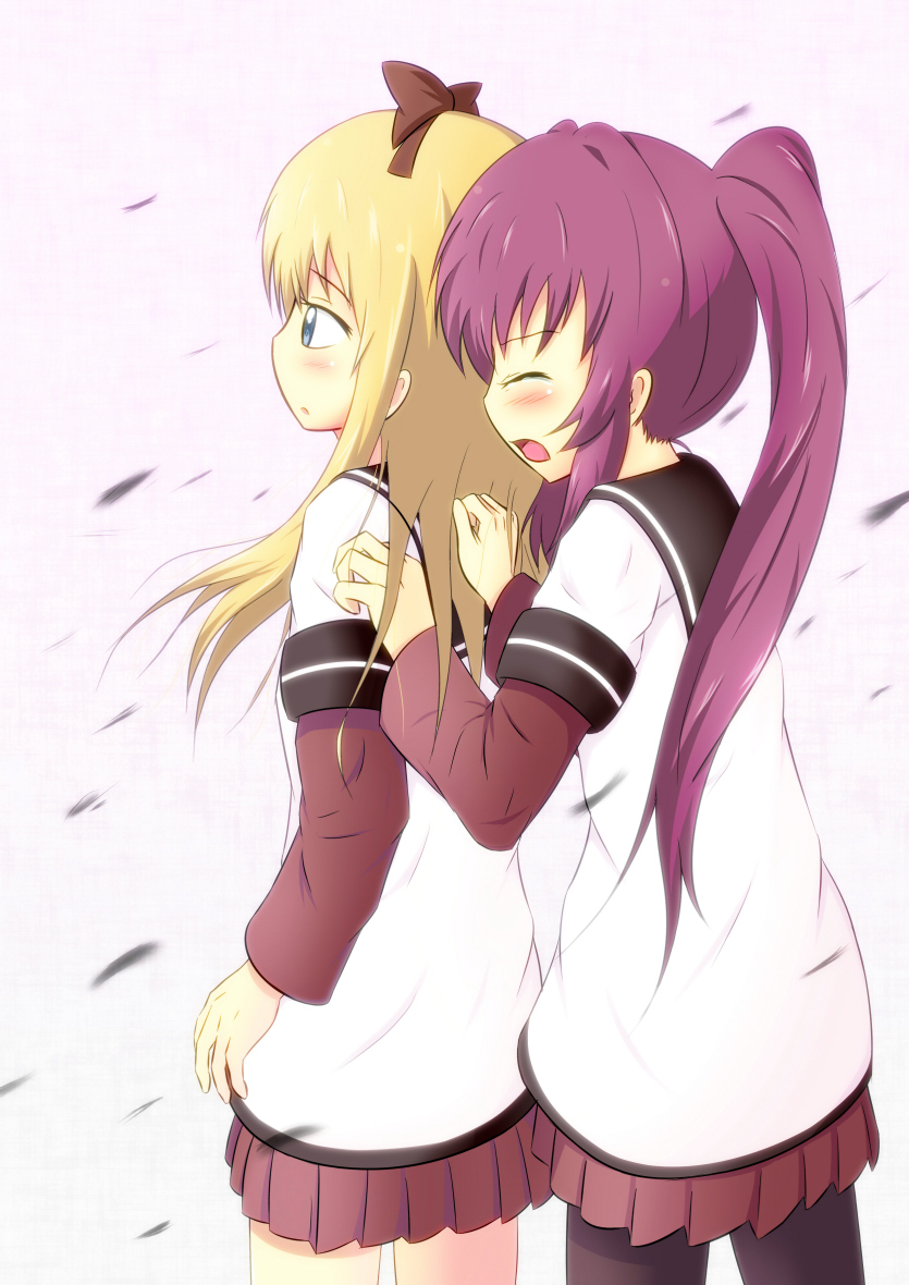 toshinou kyouko and sugiura ayano (yuruyuri) drawn by karasu032821z
