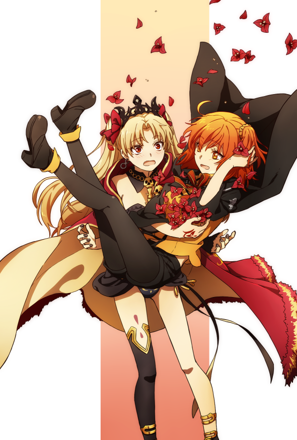 fujimaru ritsuka and ereshkigal (fate and 1 more) drawn by oiun