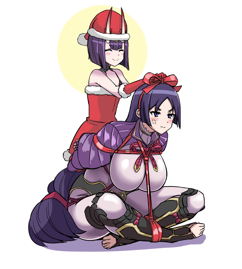 shuten douji and minamoto no raikou (fate and 1 more) drawn by rebake