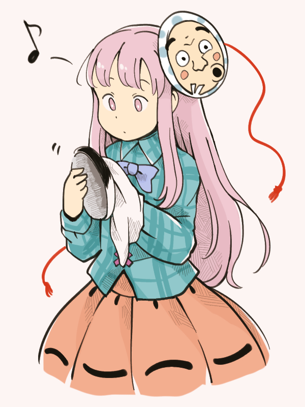 hata no kokoro (touhou) drawn by chii-kun_(seedyoulater)