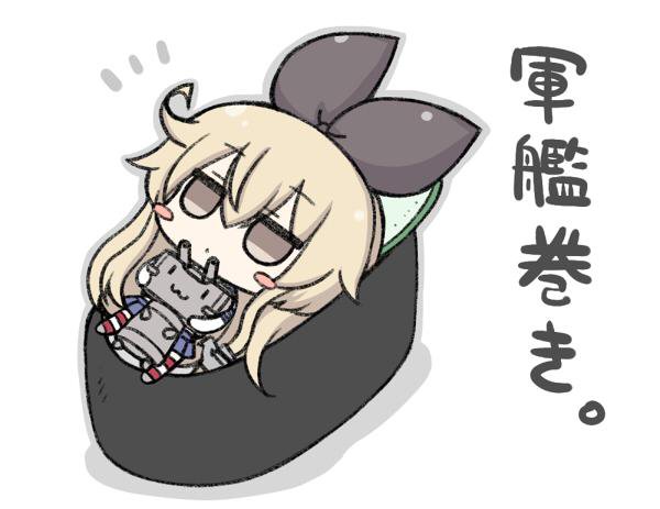 shimakaze and rensouhou-chan (kantai collection) drawn by nejikirio