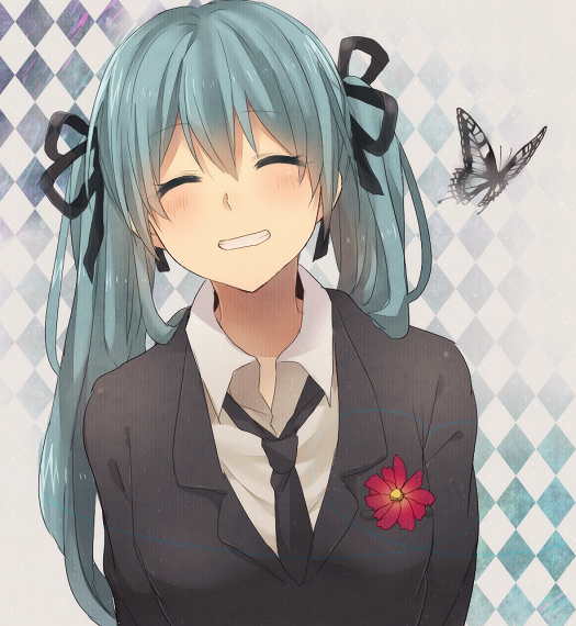 hatsune miku (vocaloid and 1 more) drawn by pocky1202